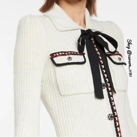 Self Portrait Longline Cardigan Dress S - Picture 4 of 14